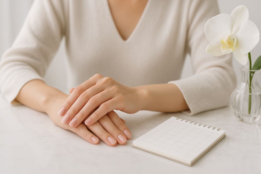 糸リフト術後の注意点を確認しながら回復期間を過ごす様子