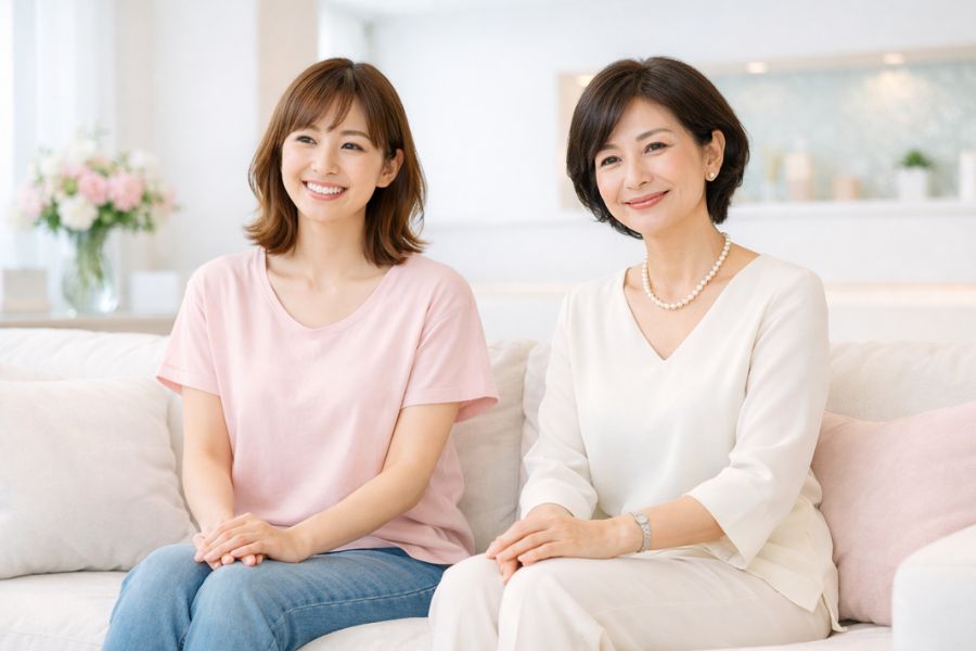 糸リフトと切開リフトそれぞれに適した年代の女性