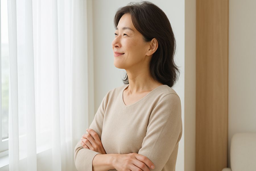 糸リフトが向いていない人の特徴を確認する女性