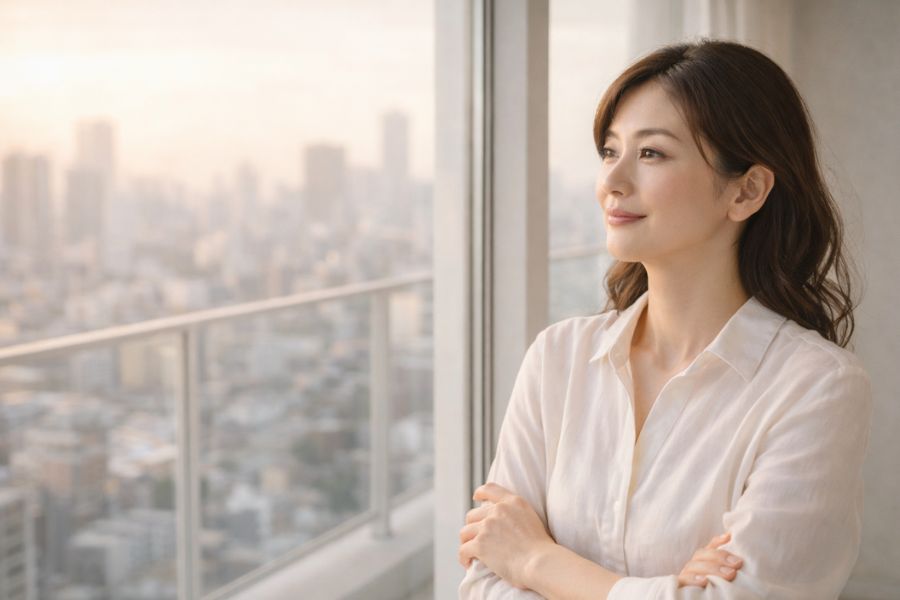 糸リフトを繰り返すか検討している40代女性