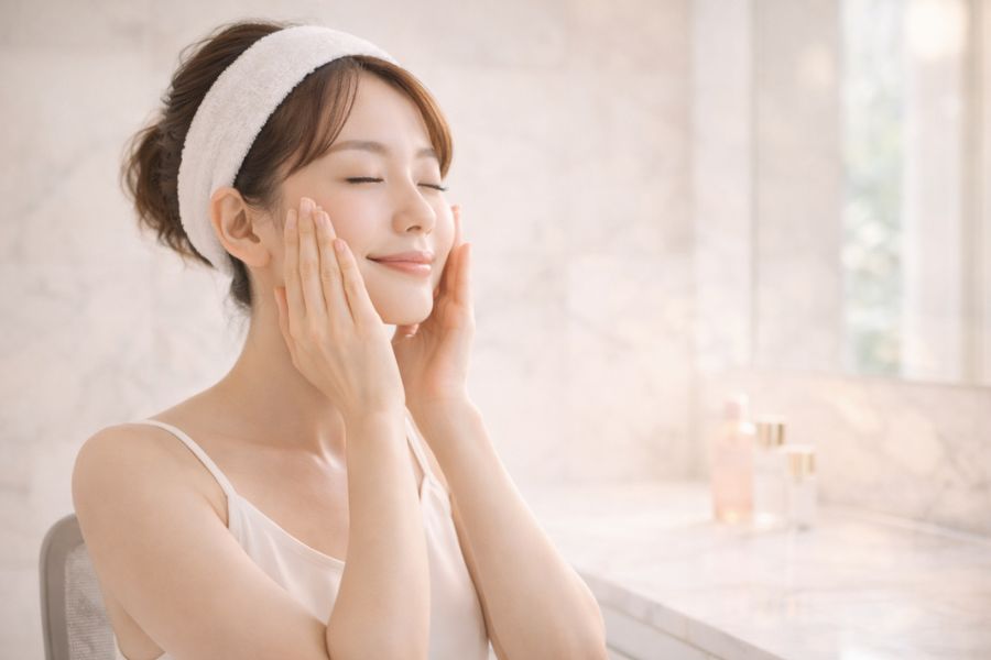 表情筋トレーニングやスキンケアで行うマリオネットラインのセルフケア