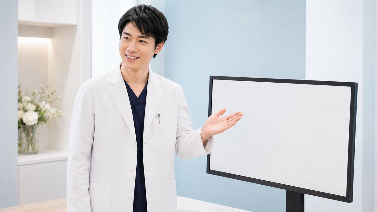 切開リフトと組み合わせる施術を提案する男性医師
