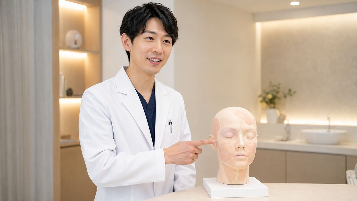 口横のたるみの原因を3つの層から説明する医師