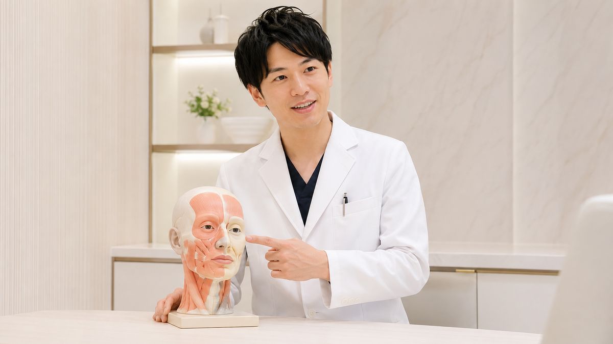 切開リフトと糸リフト・ハイフの違いを説明する医師